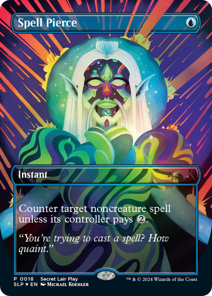 Spell Pierce (18) [Secret Lair Showdown] [Borderless]