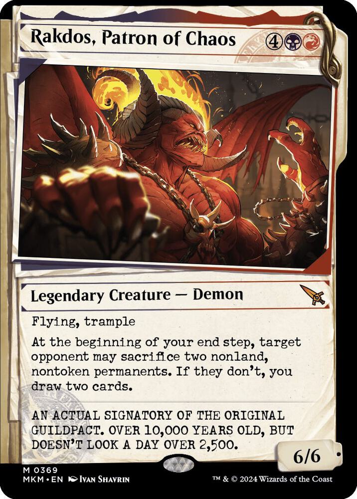 Rakdos, Patron of Chaos (Showcase) (0369) [Murders at Karlov Manor] [Showcase]