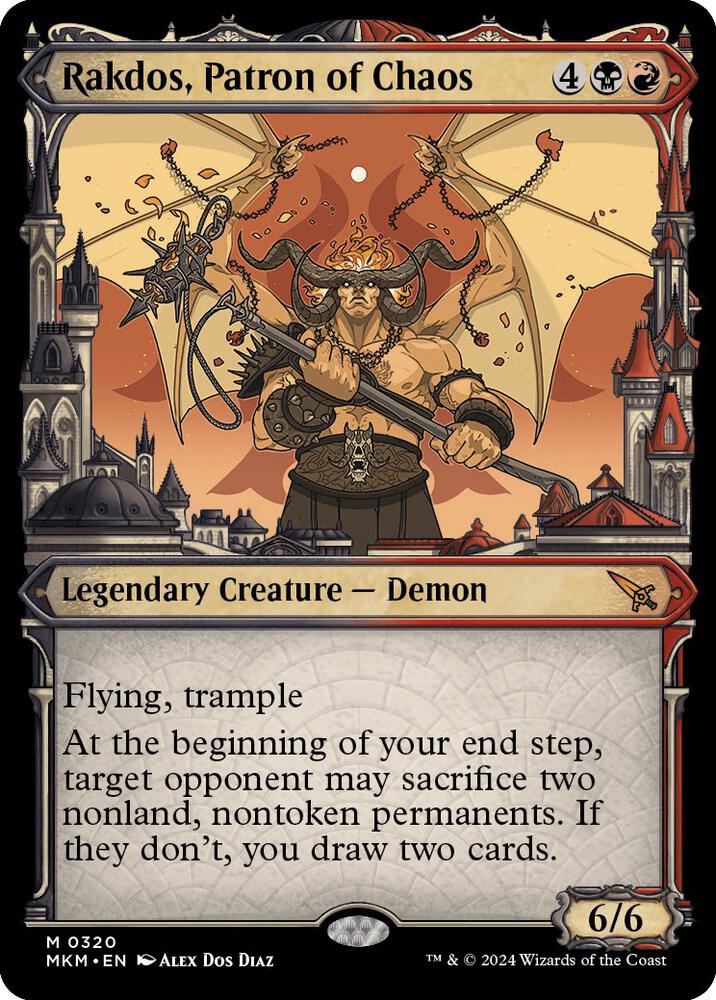 Rakdos, Patron of Chaos (Showcase) (0320) [Murders at Karlov Manor] [Showcase]