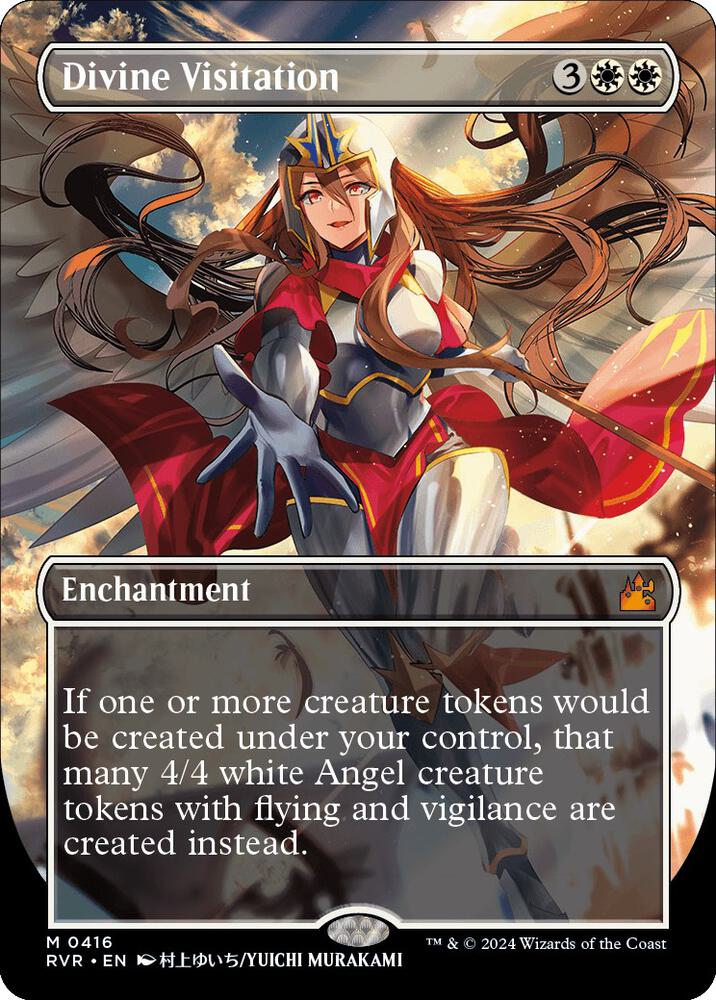 Divine Visitation (Anime Borderless) (416) [Ravnica Remastered] [Borderless]