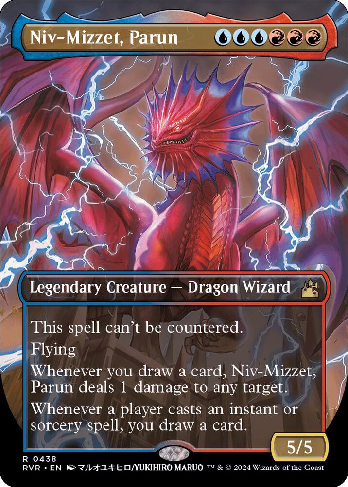 Niv-Mizzet, Parun (Anime Borderless) (438) [Ravnica Remastered] [Borderless]