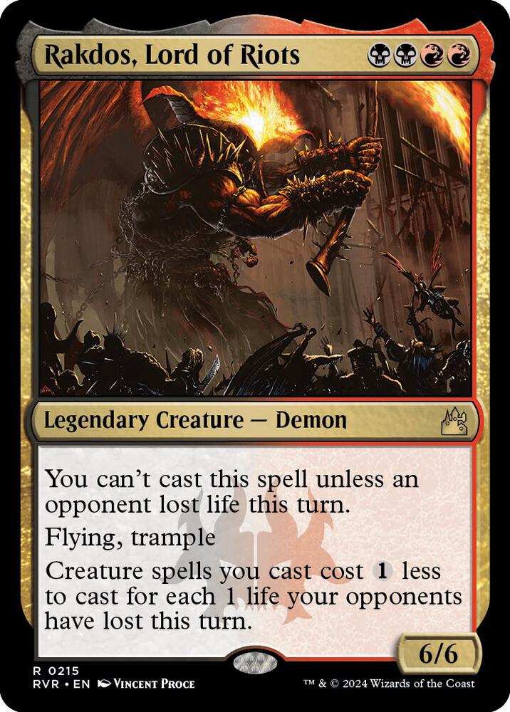 Rakdos, Lord of Riots (215) [Ravnica Remastered]