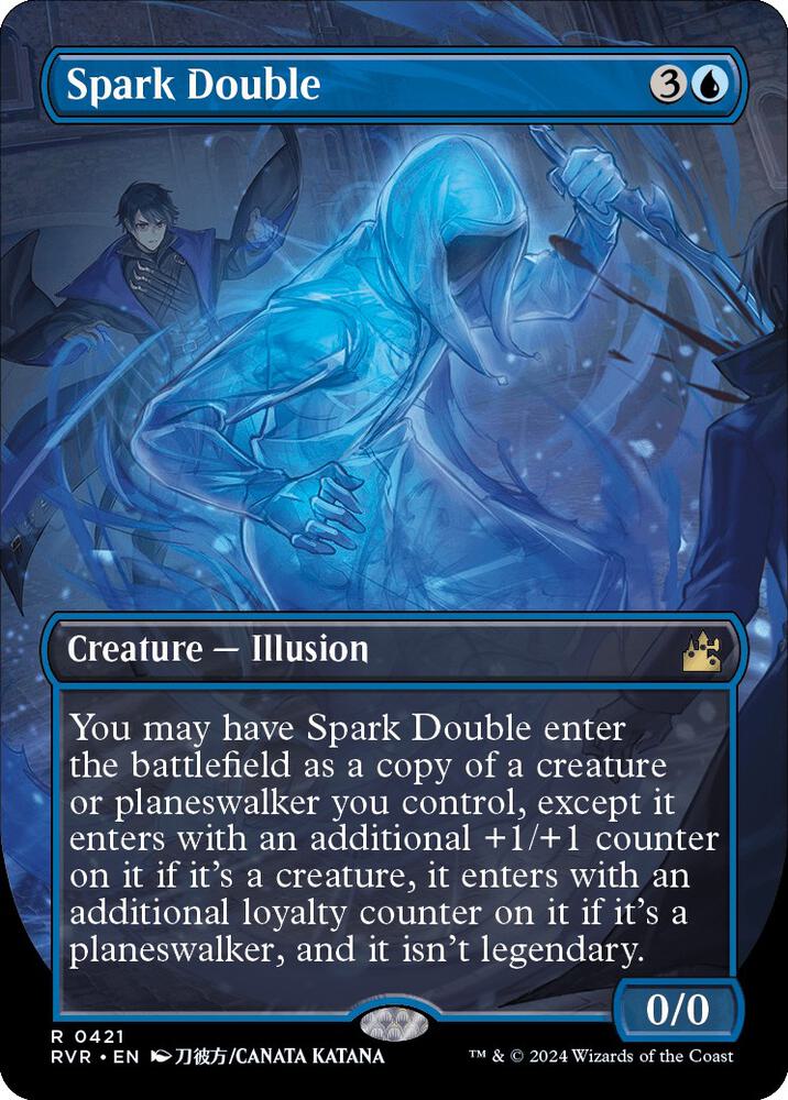 Spark Double (Anime Borderless) (421) [Ravnica Remastered] [Borderless]