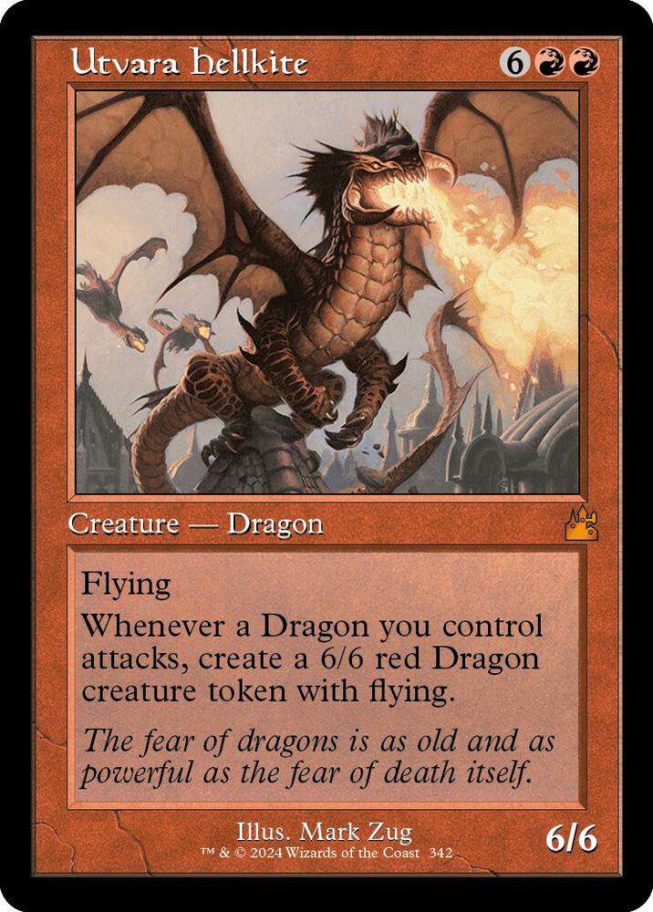 Utvara Hellkite (Retro Frame) (342) [Ravnica Remastered]