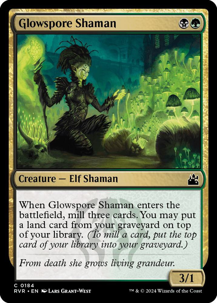Glowspore Shaman (184) [Ravnica Remastered]