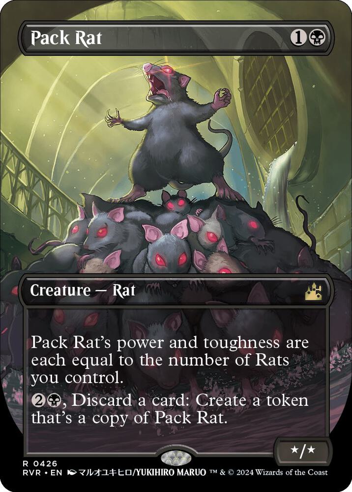 Pack Rat (Anime Borderless) (426) [Ravnica Remastered] [Borderless]