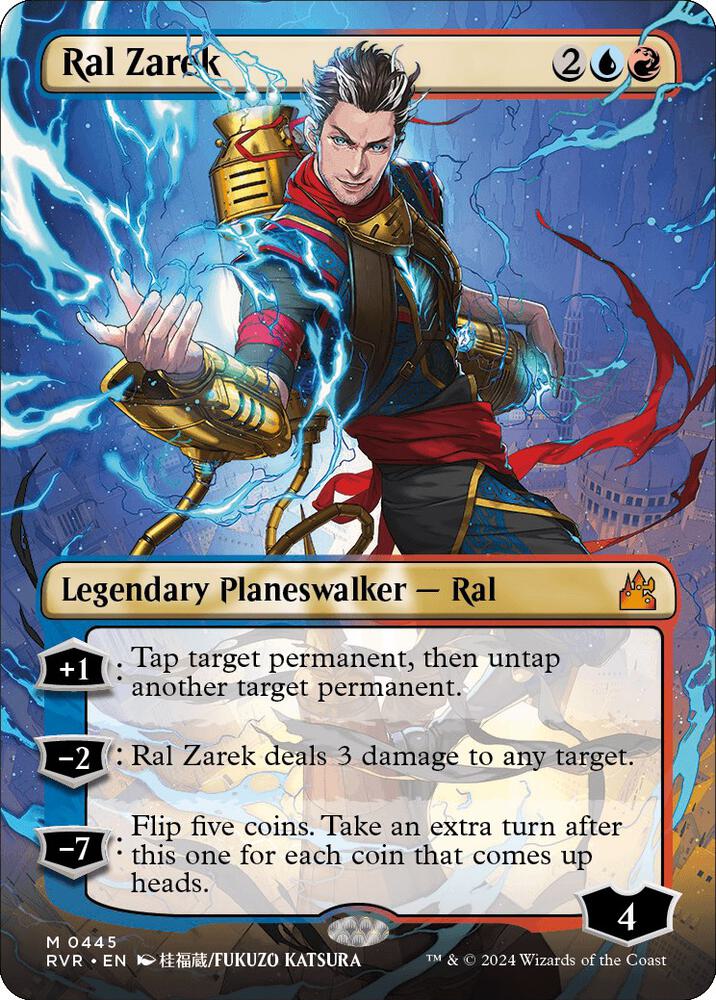Ral Zarek (Anime Borderless) (445) [Ravnica Remastered] [Borderless]
