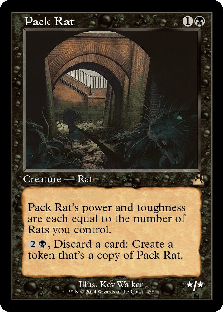 Pack Rat (Retro Frame) (455) [Ravnica Remastered]