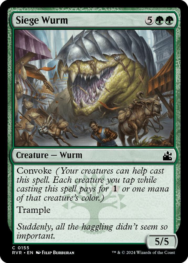 Siege Wurm (155) [Ravnica Remastered]