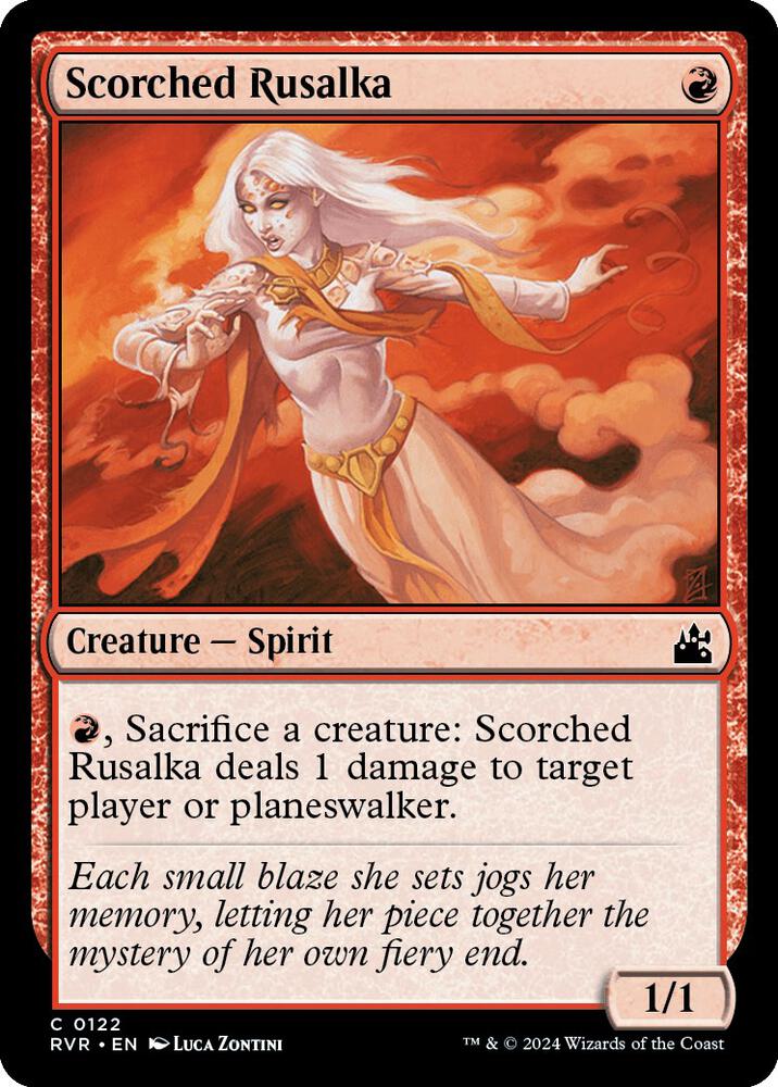 Scorched Rusalka (122) [Ravnica Remastered]