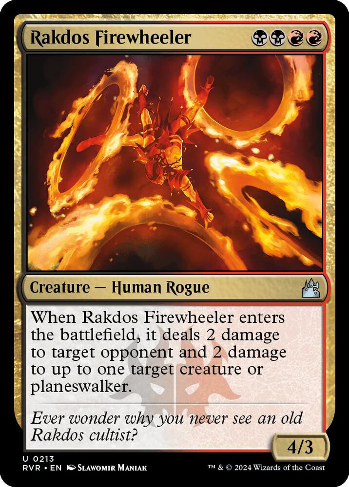 Rakdos Firewheeler (213) [Ravnica Remastered]