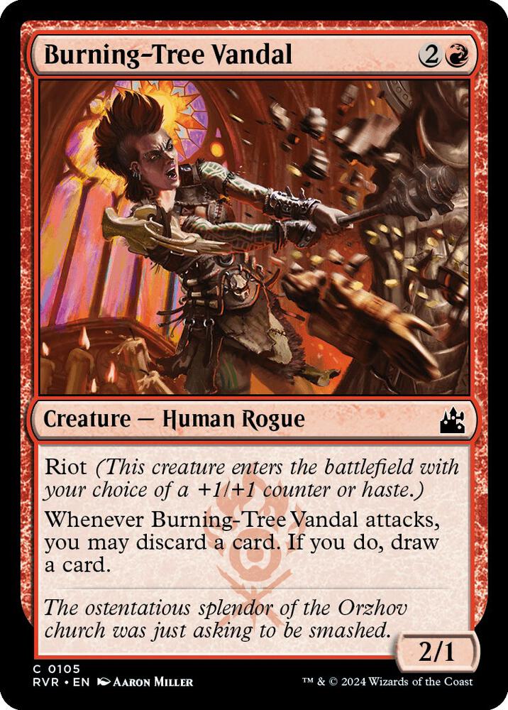 Burning-Tree Vandal (105) [Ravnica Remastered]