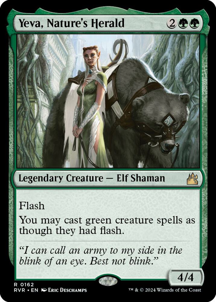 Yeva, Nature's Herald (162) [Ravnica Remastered]