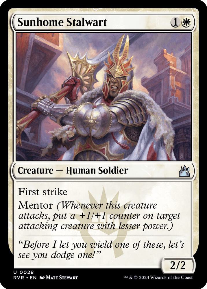 Sunhome Stalwart (28) [Ravnica Remastered]