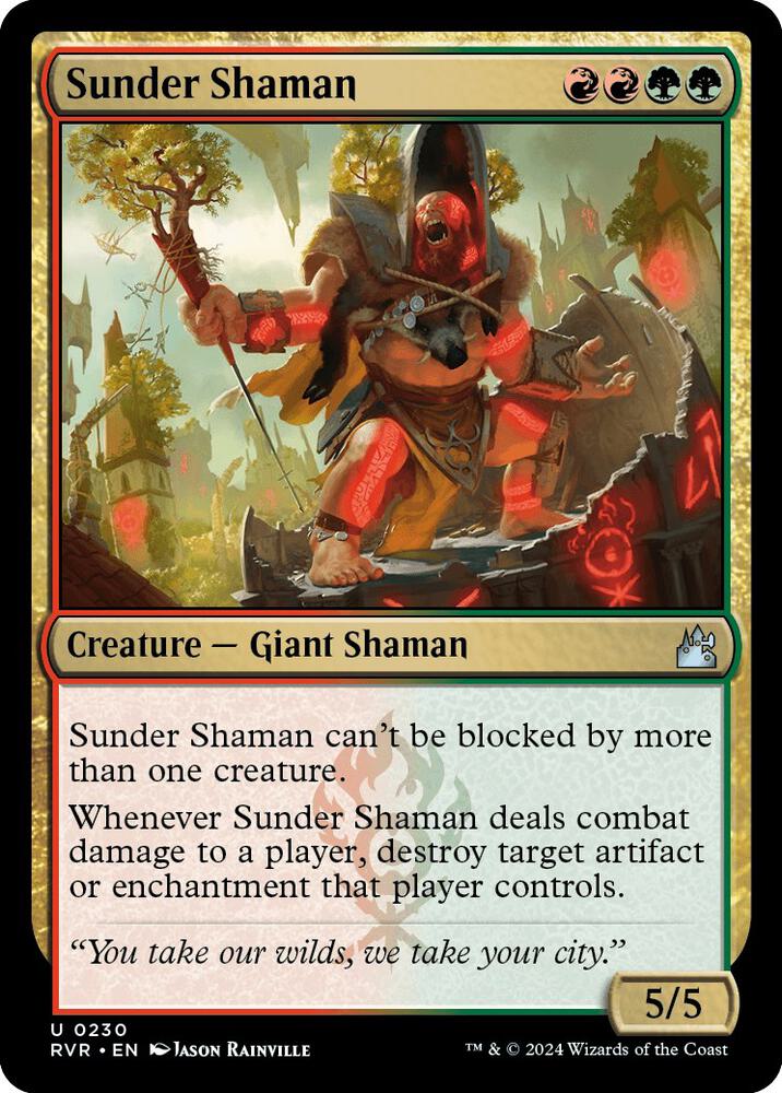 Sunder Shaman (230) [Ravnica Remastered]