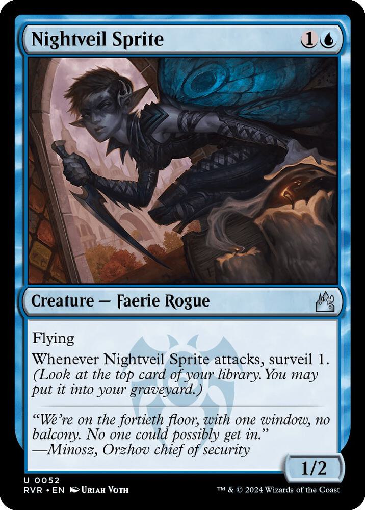 Nightveil Sprite (52) [Ravnica Remastered]