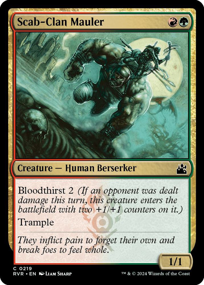 Scab-Clan Mauler (219) [Ravnica Remastered]