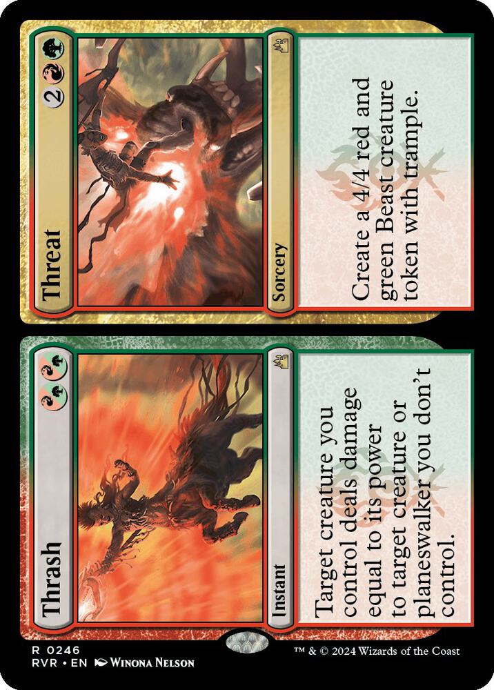Thrash // Threat (246) [Ravnica Remastered]