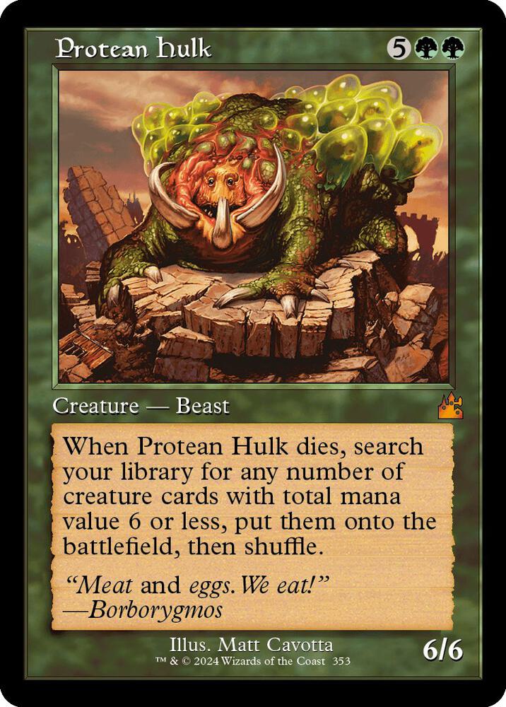 Protean Hulk (Retro Frame) (353) [Ravnica Remastered]