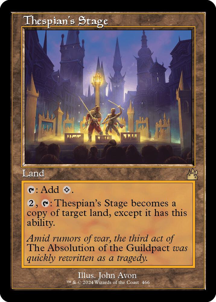 Thespian's Stage (Retro Frame) (466) [Ravnica Remastered]