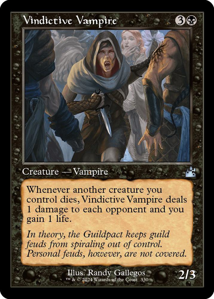 Vindictive Vampire (Retro Frame) (330) [Ravnica Remastered]