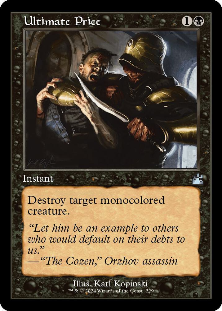 Ultimate Price (Retro Frame) (329) [Ravnica Remastered]