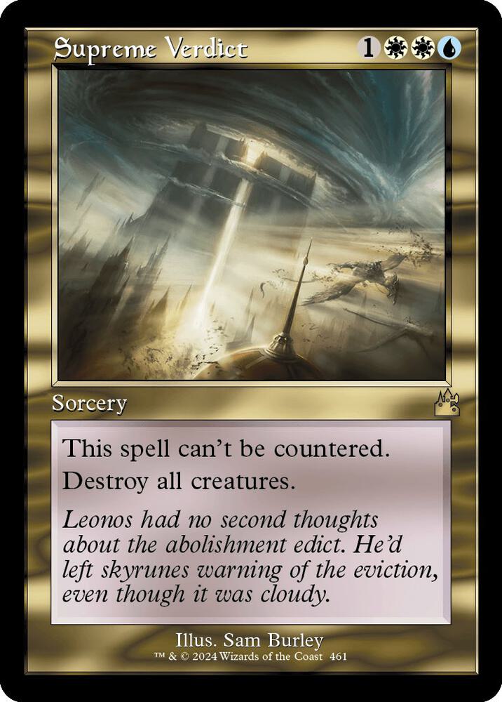 Supreme Verdict (Retro Frame) (461) [Ravnica Remastered]
