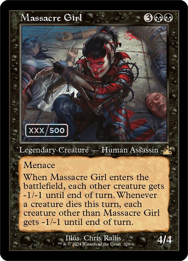Massacre Girl (Retro Frame) (Serial Numbered) (328) [Ravnica Remastered]
