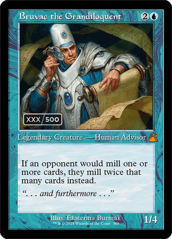 Bruvac the Grandiloquent (Retro Frame) (Serial Numbered) (309) [Ravnica Remastered]