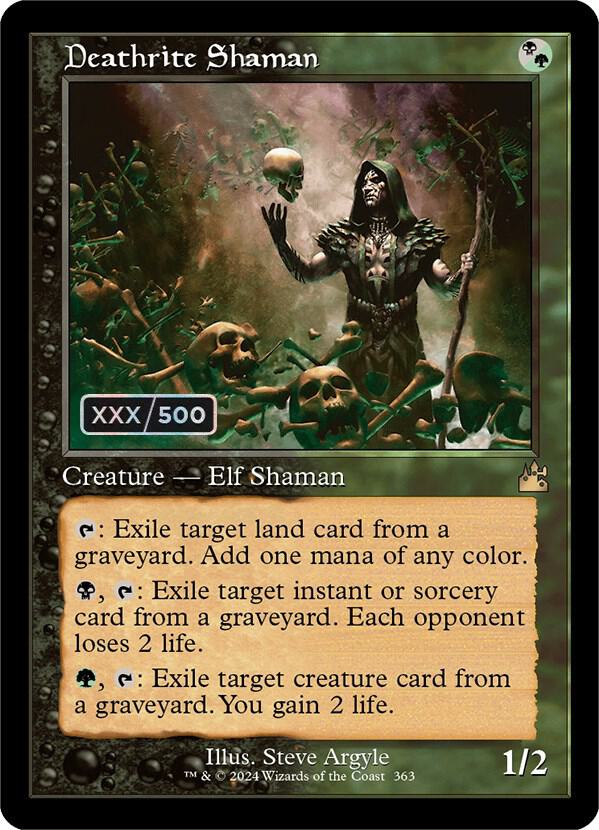 Deathrite Shaman (Retro Frame) (Serial Numbered) (363) [Ravnica Remastered]