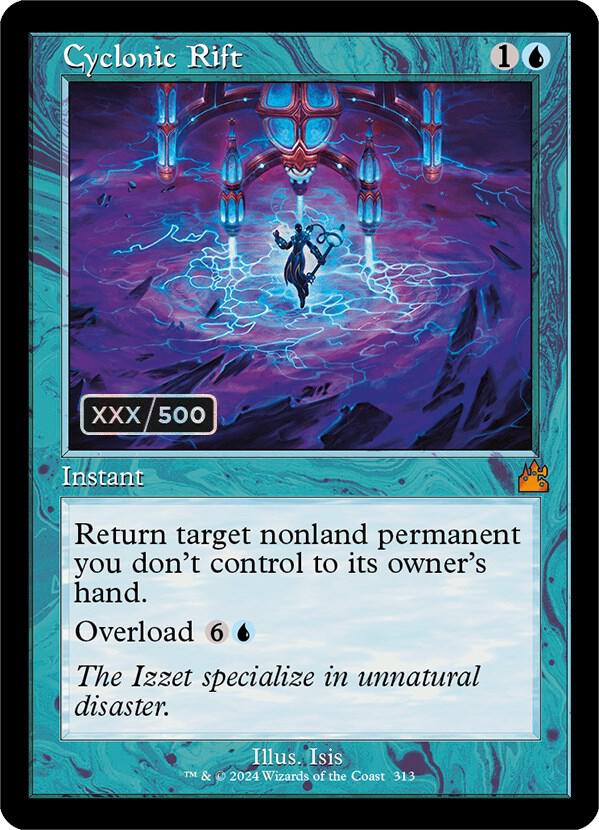 Cyclonic Rift (Retro Frame) (Serial Numbered) (313) [Ravnica Remastered]
