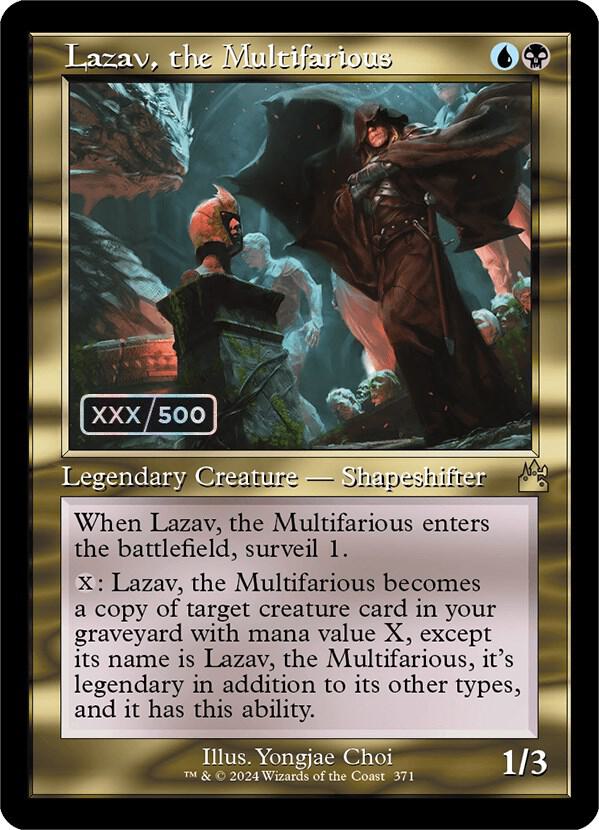 Lazav, the Multifarious (Retro Frame) (Serial Numbered) (371) [Ravnica Remastered]