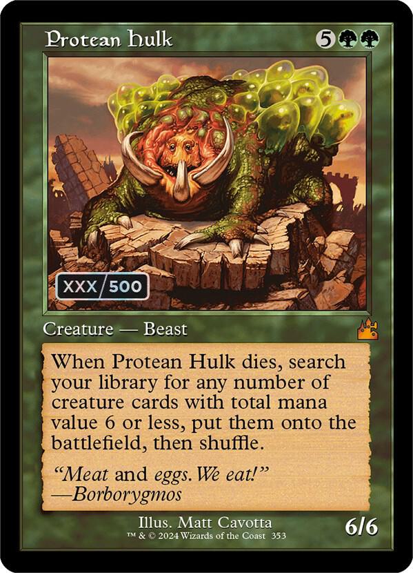 Protean Hulk (Retro Frame) (Serial Numbered) (353) [Ravnica Remastered]