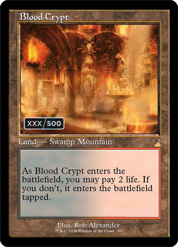 Blood Crypt (Retro Frame) (Serial Numbered) (397) [Ravnica Remastered]