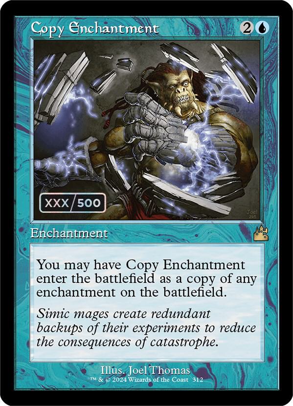 Copy Enchantment (Retro Frame) (Serial Numbered) (312) [Ravnica Remastered]