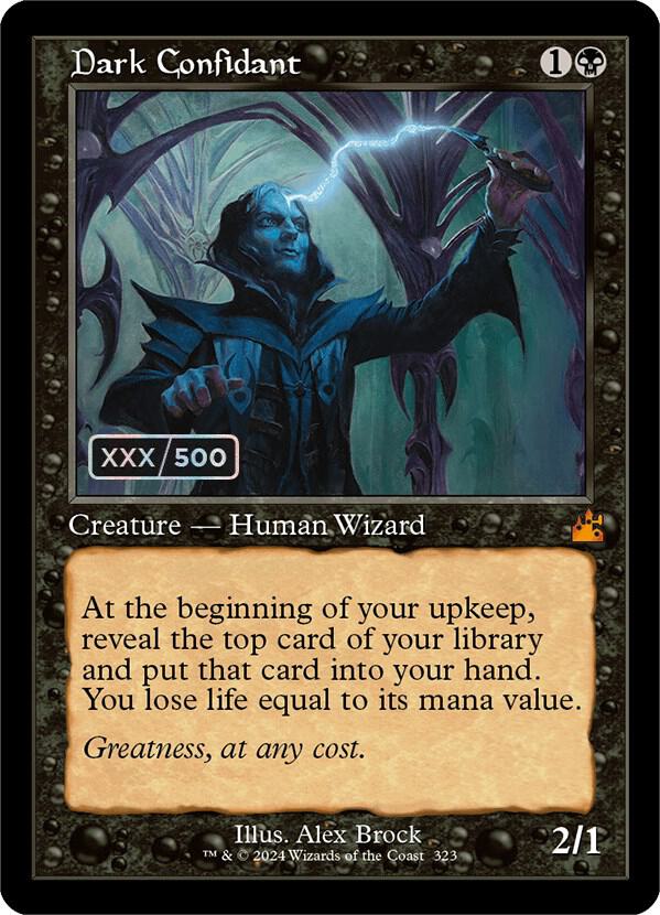 Dark Confidant (Retro Frame) (Serial Numbered) (323) [Ravnica Remastered]