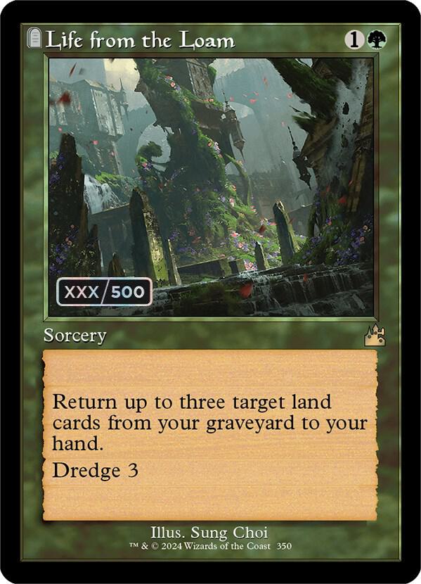 Life from the Loam (Retro Frame) (Serial Numbered) (350) [Ravnica Remastered]