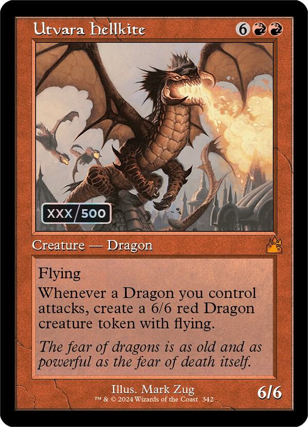 Utvara Hellkite (Retro Frame) (Serial Numbered) (342) [Ravnica Remastered]