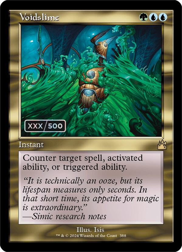 Voidslime (Retro Frame) (Serial Numbered) (388) [Ravnica Remastered]