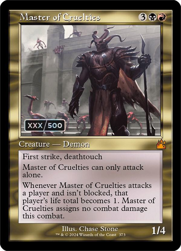 Master of Cruelties (Retro Frame) (Serial Numbered) (373) [Ravnica Remastered]
