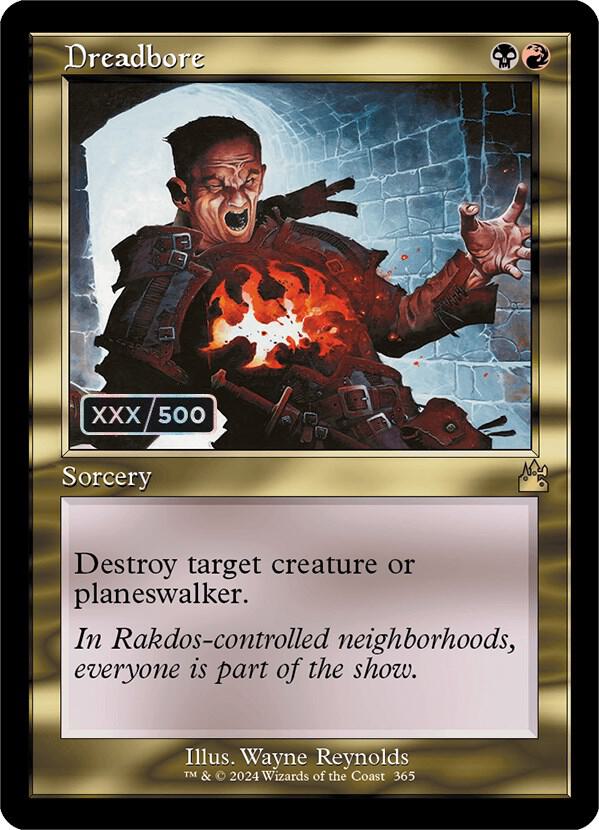 Dreadbore (Retro Frame) (Serial Numbered) (365) [Ravnica Remastered]
