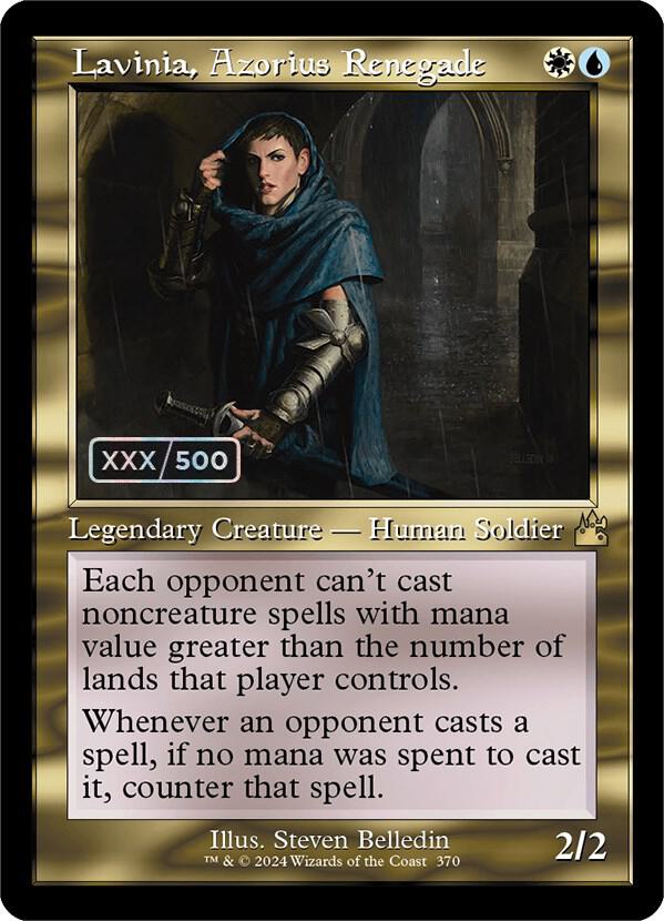 Lavinia, Azorius Renegade (Retro Frame) (Serial Numbered) (370) [Ravnica Remastered]