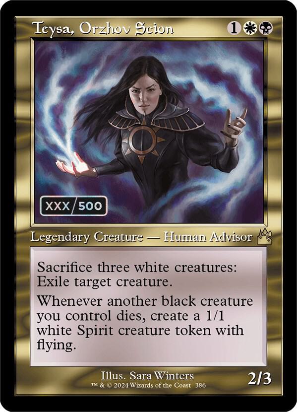 Teysa, Orzhov Scion (Retro Frame) (Serial Numbered) (386) [Ravnica Remastered]