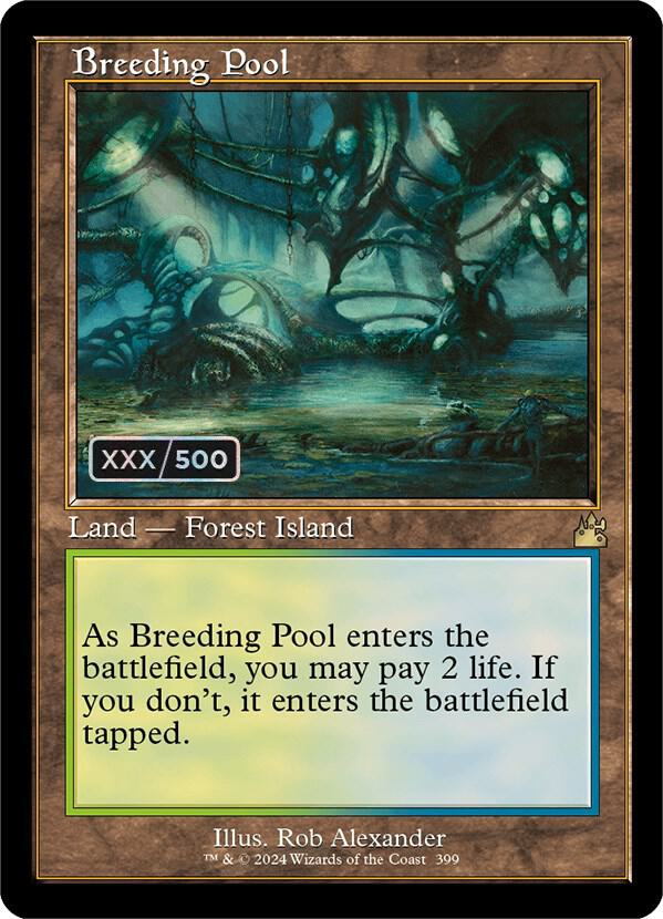 Breeding Pool (Retro Frame) (Serial Numbered) (399) [Ravnica Remastered]