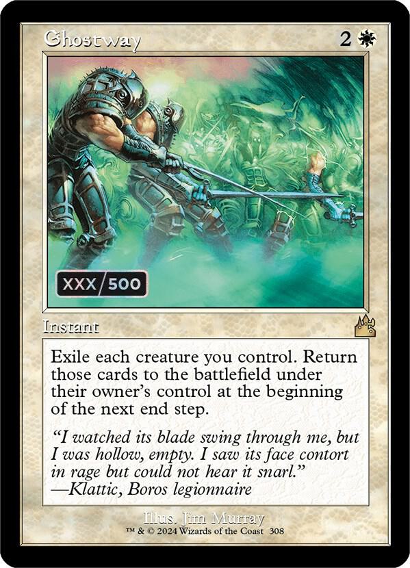 Ghostway (Retro Frame) (Serial Numbered) (308) [Ravnica Remastered]