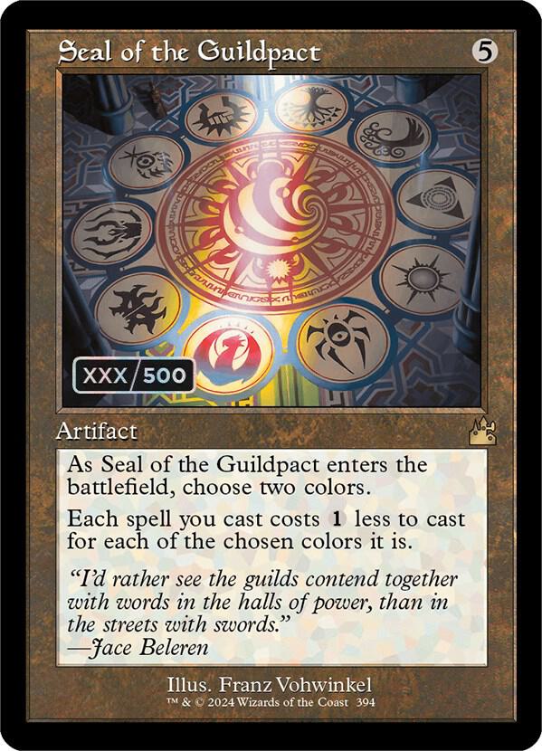 Seal of the Guildpact (Retro Frame) (Serial Numbered) (394) [Ravnica Remastered]