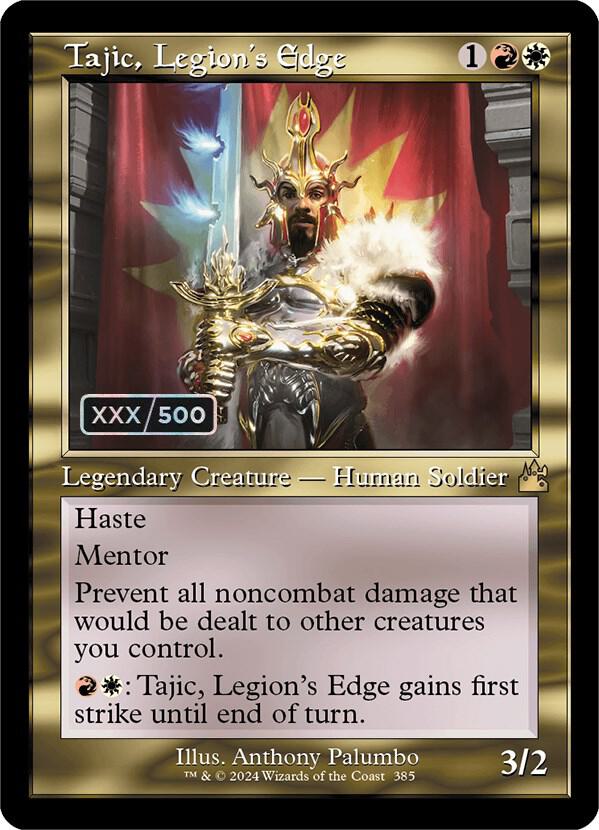 Tajic, Legion's Edge (Retro Frame) (Serial Numbered) (385) [Ravnica Remastered]