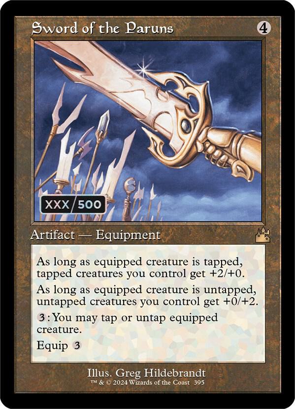 Sword of the Paruns (Retro Frame) (Serial Numbered) (395) [Ravnica Remastered]