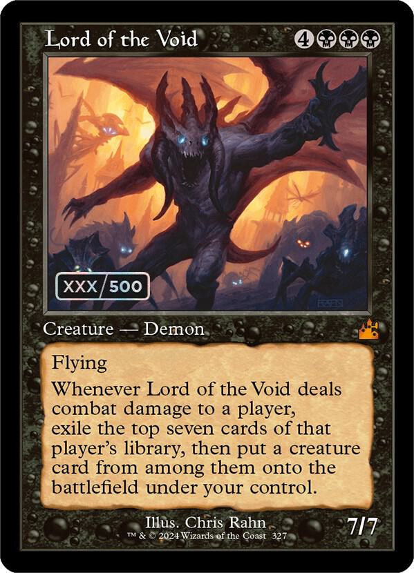 Lord of the Void (Retro Frame) (Serial Numbered) (327) [Ravnica Remastered]