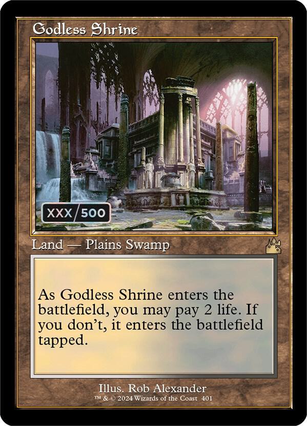 Godless Shrine (Retro Frame) (Serial Numbered) (401) [Ravnica Remastered]